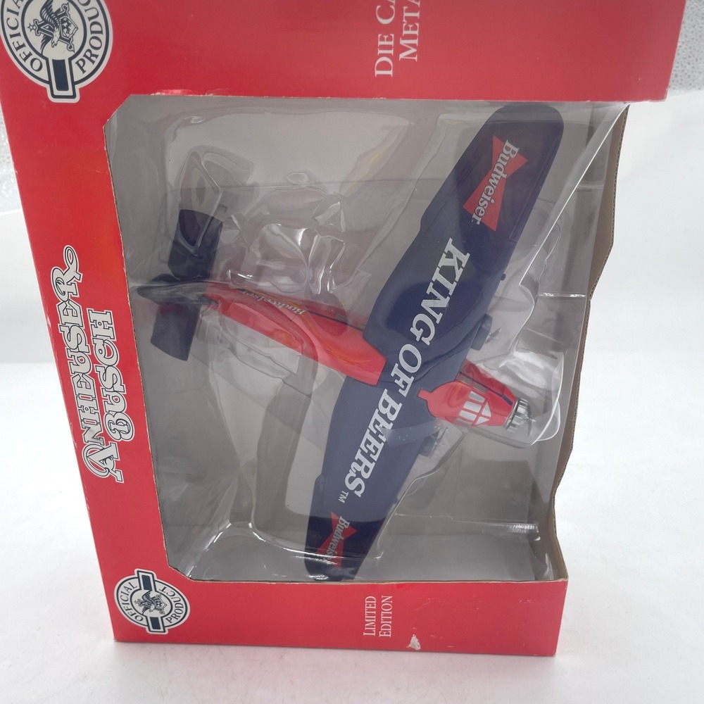 Budweiser Ford Tri-Motor Airplane Bank 1996 Spec Cast Die Cast Metal Limited Ed